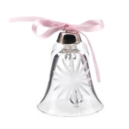 Hand Cut Starburst Crystal Glass Bell Christmas Tree Ornament - thumbnail 4