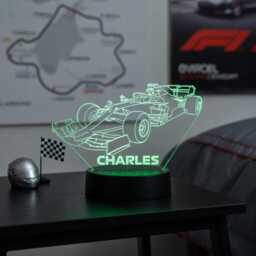 Personalised F1 Car Led Night Light - Sports