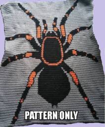 Tarantula Crochet Pattern Only Blanket - thumbnail 1