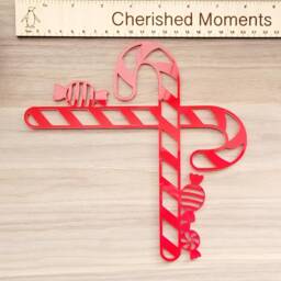 Red Christmas Decorations, Door Corner, Candy Cane Home D??cor, Sign, Acrylic Ornament, Family Ideas - thumbnail 3