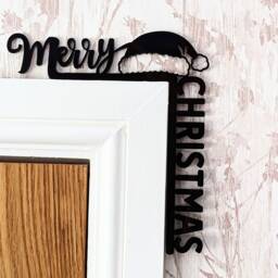 Red Christmas Decorations, Door Corner, Candy Cane Home D??cor, Sign, Acrylic Ornament, Family Ideas - thumbnail 4