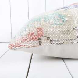 Boho Kilim Lumbar Pillow Cover Vintage Ethnic Throw, 12x20 - thumbnail 4