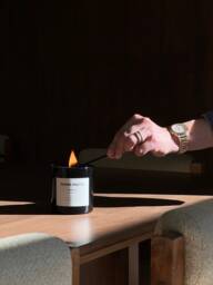 Arvin Olano Found Object Soy Candle - Sandalwood, Musk, Cedar