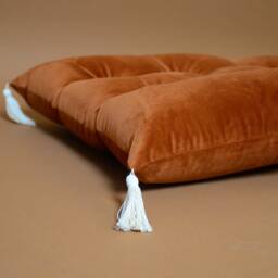 Velvet Floor Cushion Kids Playroom Decor, Custom Bench Seat - thumbnail 3