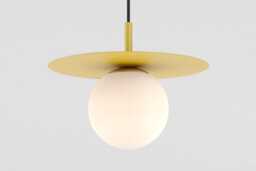 Zoe Ceiling Pendant Hanging Light Yellow Kitchen Island Fixture Disc Lamp Shade