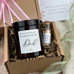 Dad Memorial Candle Sympathy Gift, Remembrance Soy Candle - thumbnail 3
