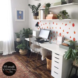Watercolor Fruit Wall Decor, Orange Decal, Watermelon Sticker, Tangerine Hand Made Sticker Compilation #15S - thumbnail 1
