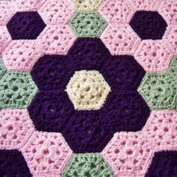 Crochet Throw, Baby Blanket, Flower Newborn - thumbnail 4