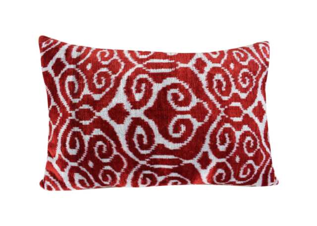 Velvet Ikat Pillow - image 1