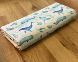 Ocean Travel Baby Changing Mat, Sea Life Changing Ocean Nursery Decor, Foldable Portable Mat - thumbnail 1