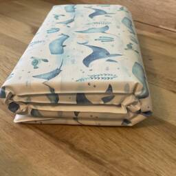 Ocean Travel Baby Changing Mat, Sea Life Changing Ocean Nursery Decor, Foldable Portable Mat - thumbnail 3