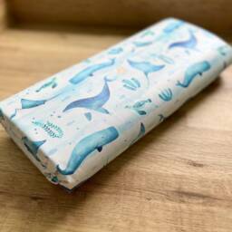 Ocean Travel Baby Changing Mat, Sea Life Changing Ocean Nursery Decor, Foldable Portable Mat - thumbnail 2