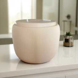 Cat Proof Toilet Paper Holder With Lid, Modern Bathroom Storage - thumbnail 4