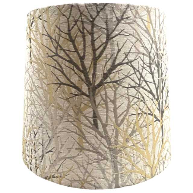 Empire Handmade Lampshade With Bolderwood Gold Fabric - image 1