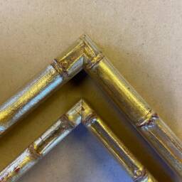 Gold Leaf Bamboo Wood Picture Frame, Made-To-Order - thumbnail 2