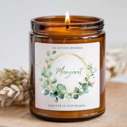 Personalised Memory Candle For Mum, Grandma, Nana, Best Friend, Sister, Remembrance, Condolence Gift, Sympathy, Bereavement Memorial Gift - thumbnail 1