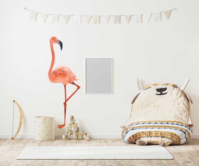 1.6 Meters Large Flamingo Wall Sticker - Tropical Bird Art Decals Thevinylcreations - image 1