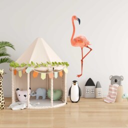 1.6 Meters Large Flamingo Wall Sticker - Tropical Bird Art Decals Thevinylcreations - thumbnail 3