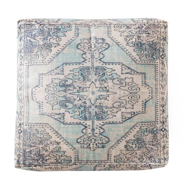 Bohemian Pouf Cover Vintage Persian Ottoman Floor Cushion - image 1