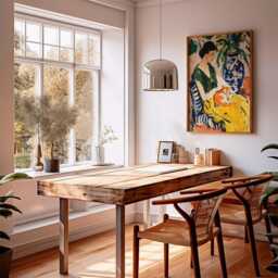 Woman & Cat, Green Interior Poster, Modern Impressionist Wall Art Print, Elegant Figurative Decor, Fine Abstract Painting - thumbnail 3