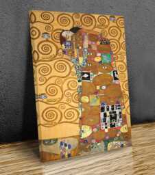 Gustav Klimt, Lovers, Wall Art, Art Nouvea, Mounted Canvas Print Ready To Hang
