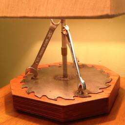 Desk Lamp - Upcycled Tools - thumbnail 2