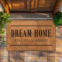 Custom Realtor Doormat - Personalized Housewarming Gift New Home Closing Welcome Real Estate Agent - thumbnail 1