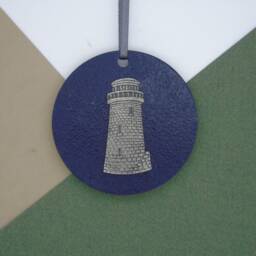 Lighthouse Christmas Decoration - Tree Ornament Handmade Hope Gift Security Friendship Gift - thumbnail 2