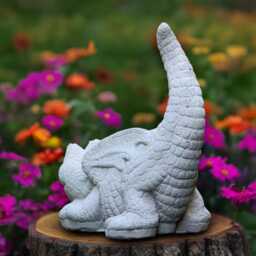 Stone Dragon Statue Concrete Sculpture Gothic Animal Decoration Handmade Art Dragon Lover Gift Yard - thumbnail 4