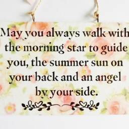 Blessing Quote Sentiment Plaque Angel Prayer Sign Thinking Of You Meaningful Family Friends Gift - thumbnail 3