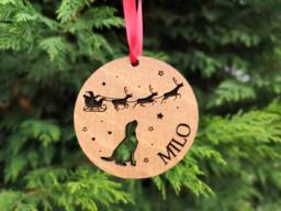 Personalised Dog Christmas Bauble, Decoration, Pet Lover Gift, Tree Ornament, Hanging Ornament - thumbnail 1