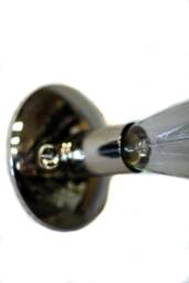 Polished Nickel Simple Mid Century Modern Edison Sconce/Flush Mount Light Fixture - Exposed Bulb Led Antique Bulb Sconce
