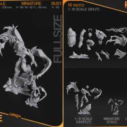 Raziel - Soul Reaver 3D Printed Figure 110 Scale - thumbnail 3