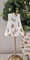 Beautiful Decoupaged Lavender & Bee Usb Rechargeable Table Lamp. Indoor/Outdoor Matching Picture Plate Available.hand Decorated