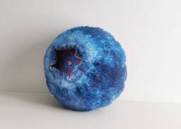Blueberry Plush Pillow Homeware Gift Realistic Print Velvet Cushion, Funny Food Toy - thumbnail 1