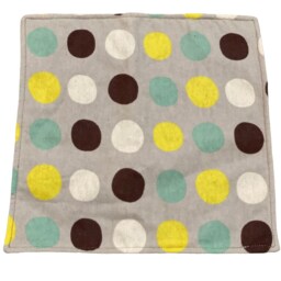 Polka Dot Lovey Blanket Soft Cotton Flannel Security Buddy For Baby Shower Gift - thumbnail 3
