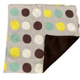 Polka Dot Lovey Blanket Soft Cotton Flannel Security Buddy For Baby Shower Gift - thumbnail 4
