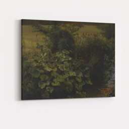 Lush Green Waterside Foliage Botanical Nature Study Canvas Wall Art Print Decor Picture Ready To Hang - thumbnail 4