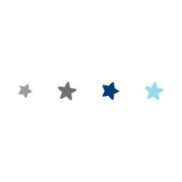 Blue & Grey Star Wall Decals, Nursery Decor, Kids Room Stickers - thumbnail 2