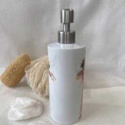 Giraffe Watercolour Design, Liquid Soap Pump Dispenser, By Wildlife Artist Sandi Mower - thumbnail 4