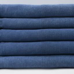 "Turkish Bath Towel, Pool Towel, Sauna Towel, Navy Blue Towel, Peshtemal Towel, Stone Washed Towel, 33""x65" - thumbnail 2