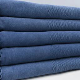 "Turkish Bath Towel, Pool Towel, Sauna Towel, Navy Blue Towel, Peshtemal Towel, Stone Washed Towel, 33""x65" - thumbnail 3