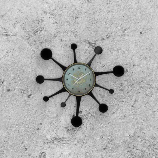 Vinyl Record Clock Molecule Wall Clock, Science Decor, Chemistry Gift For Student, Graduation Idea, Scientists & Labs - image 1
