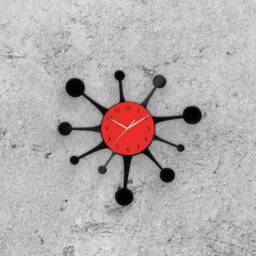 Vinyl Record Clock Molecule Wall Clock, Science Decor, Chemistry Gift For Student, Graduation Idea, Scientists & Labs - thumbnail 2