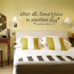 Tomorrow Is Another Day Wall Decal Scarlett Gone With The Wind Quote - 167 - thumbnail 2