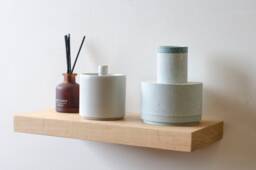 Solid Oak Floating Shelf - Handcrafted Minimalist Wall Decor