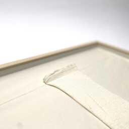 Vintage Children's Stocking Art Framed Japanese Paper & Vellum - thumbnail 3
