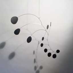 "steel & Petals Xl Hanging Mobile Art Sculpture Nursery Home Decor Mid Century Modern 62""W X 36" - thumbnail 2