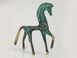 Bronze Greek Horse Statue, Ancient Mythology Art, Home Decor - thumbnail 1