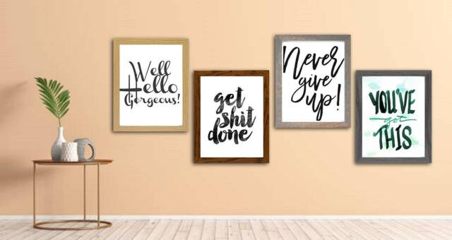 Photo Picture Frame Poster Size Frames White Grey Oak All Wall Hanging Deco - image 1